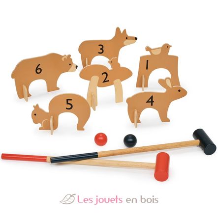 Juego de croquet con animales del bosque TL8622 Tender Leaf Toys 4
