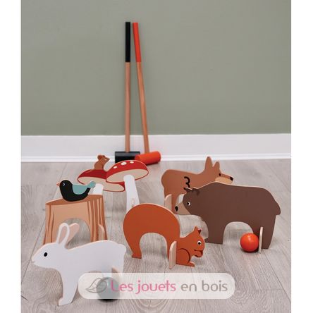 Juego de croquet con animales del bosque TL8622 Tender Leaf Toys 5