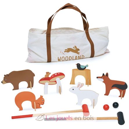 Juego de croquet con animales del bosque TL8622 Tender Leaf Toys 1