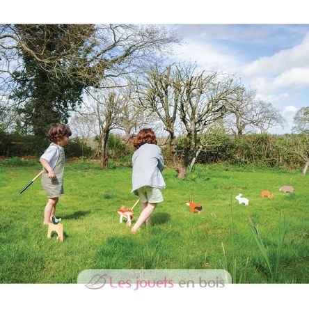 Juego de croquet con animales del bosque TL8622 Tender Leaf Toys 7