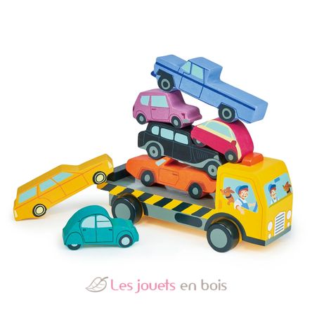 Camión de autos apilables TL8663 Tender Leaf Toys 2