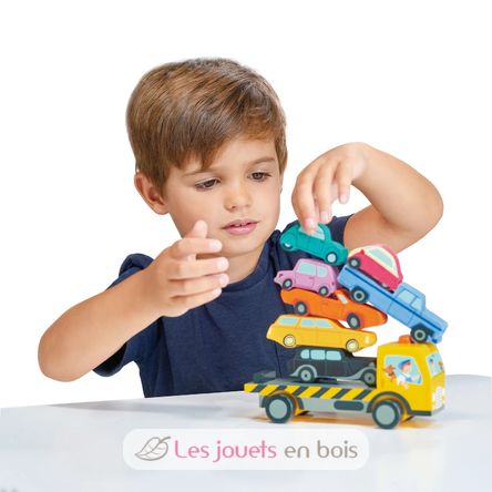 Camión de autos apilables TL8663 Tender Leaf Toys 4