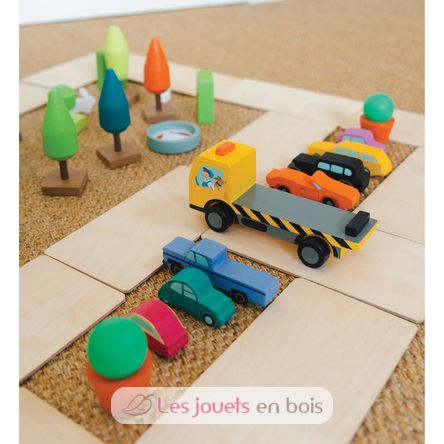 Camión de autos apilables TL8663 Tender Leaf Toys 5