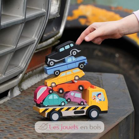 Camión de autos apilables TL8663 Tender Leaf Toys 8