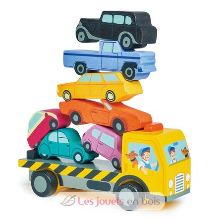 Camión de autos apilables TL8663 Tender Leaf Toys 1