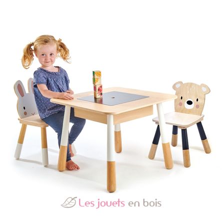 Mesa y sillas infantiles de MDF y madera TL8801 Tender Leaf Toys 3