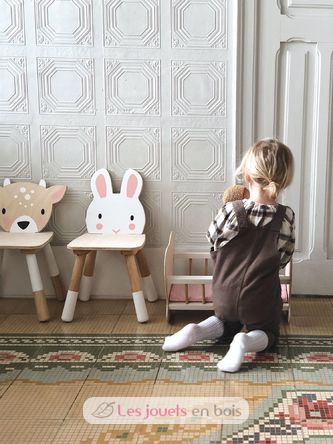 Silla infantil de madera Conejo de 30 x 30 x 47,5 cm TL8812 Tender Leaf Toys 4