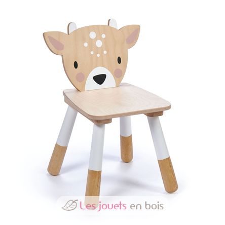 Silla infantil de madera Ciervo de 30 x 30 x 47,5 cm TL8814 Tender Leaf Toys 1