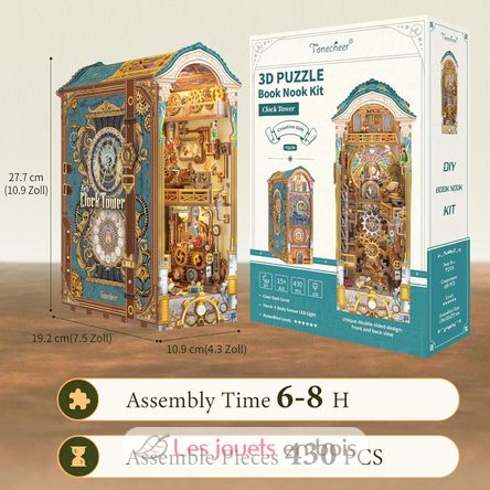 Book Nook Torre del reloj T-TQ136 Tonecheer 3