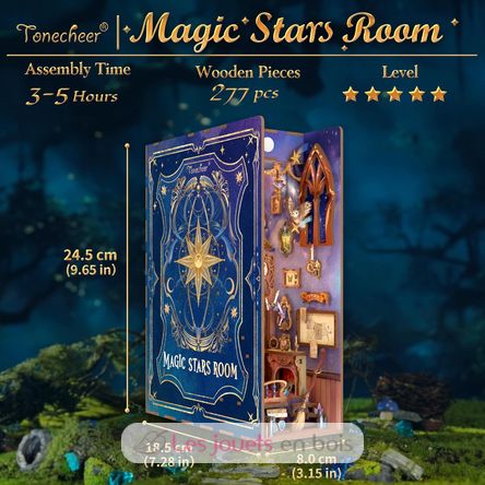Book Nook Sala de estrellas mágicas T-TQ142 Tonecheer 3