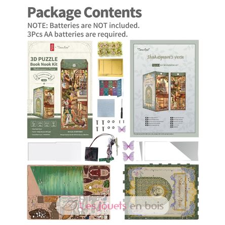 Book Nook Versos de Shakespeare T-TQ129 Tonecheer 7