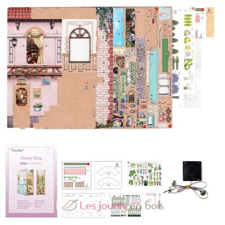 Book Nook Floristería T-TQ141 Tonecheer 7