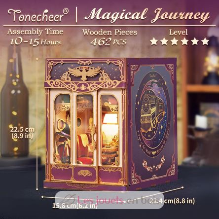 Book Nook Infinity Train Viaje mágico T-TQ441 Tonecheer 2