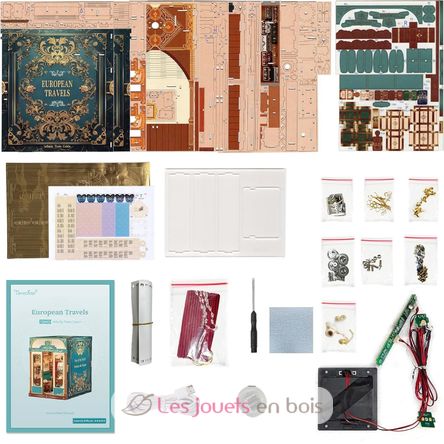 Book Nook Infinity Train Viajar por Europa T-TQ443 Tonecheer 9