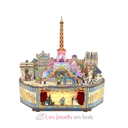 Puzle 3D Caja de música París romántico T-TQ036 Tonecheer 1