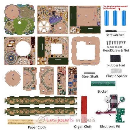 Puzle 3D Caja de música París romántico T-TQ036 Tonecheer 9