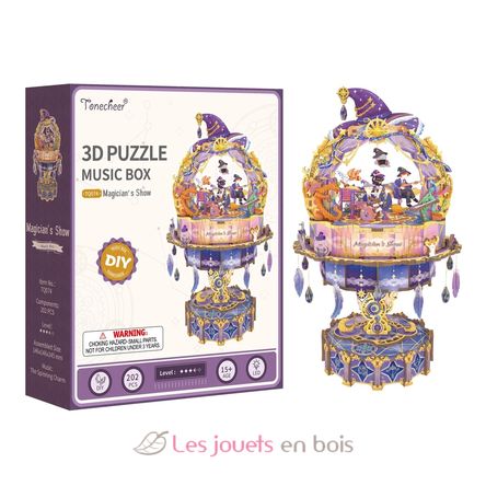 Puzle 3D Caja de música Espectáculo de magos T-TQ074 Tonecheer 7