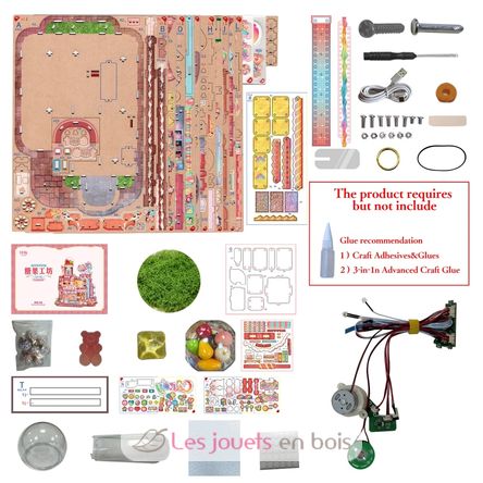 Puzle 3D Taller de dulces T-TQ424 Tonecheer 8