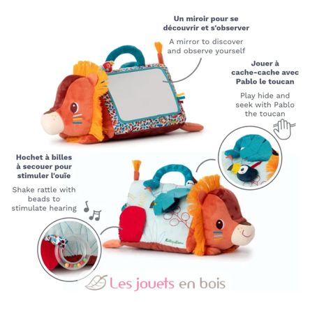 Triángulo de actividades con espejo Jack LL83562 Lilliputiens 3