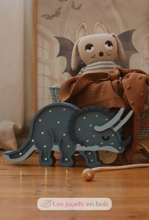 Lámpara de noche Triceratops Azul Marino LL049-360 Little Lights 3