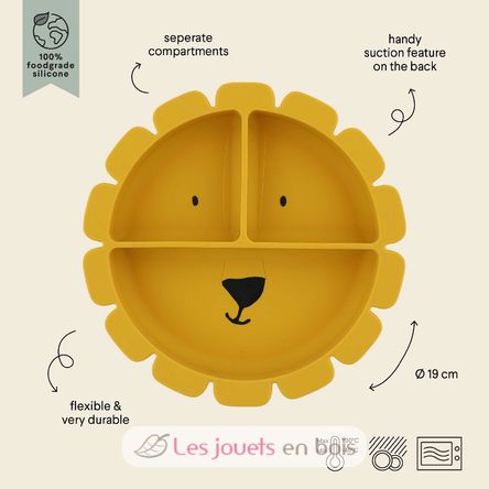 Plato compartimentado de silicona Mr Lion TX-96-429 Trixie 3
