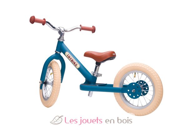 Bicicleta sin pedales acero azul mate TBS-2-BLUM-VIN Trybike 3