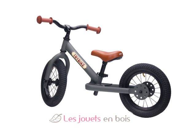 Bicicleta sin pedales acero gris mate TBS-2-ANTM Trybike 2
