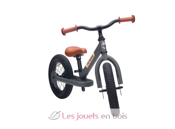 Bicicleta sin pedales acero gris mate TBS-2-ANTM Trybike 4