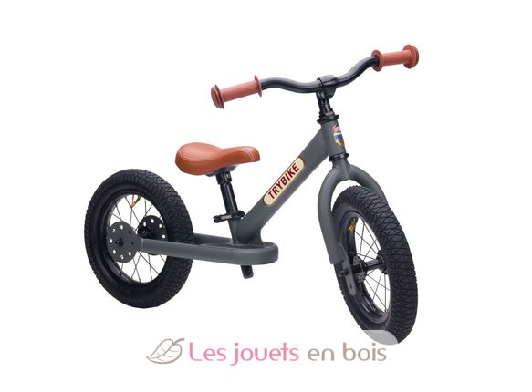 Bicicleta sin pedales 2 in 1 gris mate TBS-3-ANTM Trybike 6