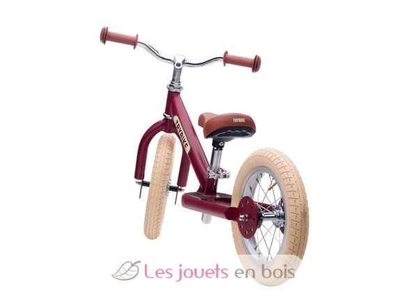 Bicicleta sin pedales acero rojo mate TBS-2-REDM-VIN Trybike 5