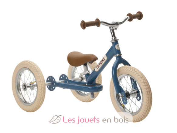 Trybike Draisienne 2 en 1 azul petróleo TBS-3-VIN-BLUE Trybike 1