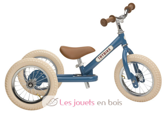 Trybike Draisienne 2 en 1 azul petróleo TBS-3-VIN-BLUE Trybike 3