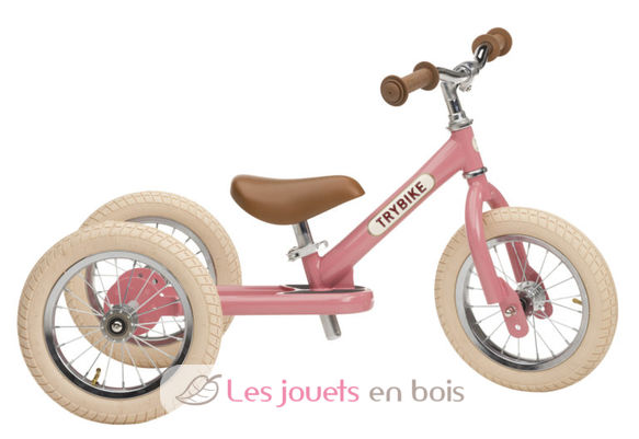 Trybike Draisienne 2 en 1 rosa TBS-3-VIN-PINK Trybike 3