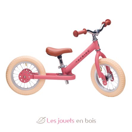 Bicicleta sin pedales 2 in 1 rosa mate TBS-3-PNKM-VIN Trybike 5