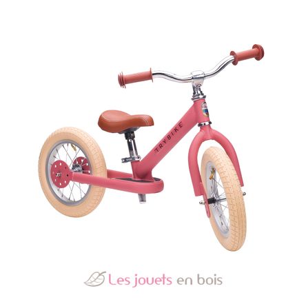 Bicicleta sin pedales 2 in 1 rosa mate TBS-3-PNKM-VIN Trybike 4