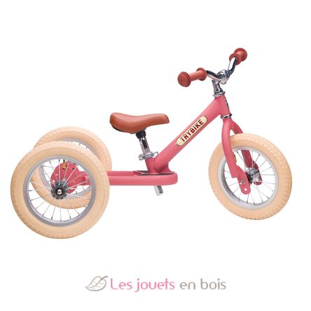 Bicicleta sin pedales 2 in 1 rosa mate TBS-3-PNKM-VIN Trybike 2