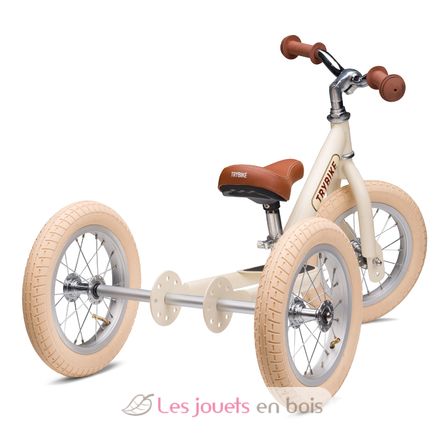 Bicicleta sin pedales 2 in 1 crema mate TBS-3-CRM-VIN Trybike 3