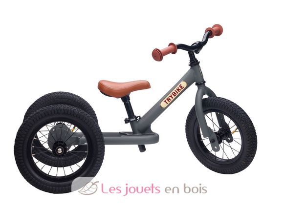 Bicicleta sin pedales 2 in 1 gris mate TBS-3-ANTM Trybike 2