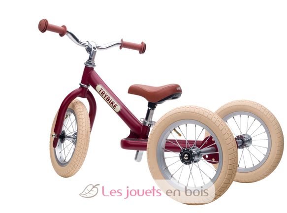 Bicicleta sin pedales 2 in 1 rojo mate TBS-3-REDM-VIN Trybike 2