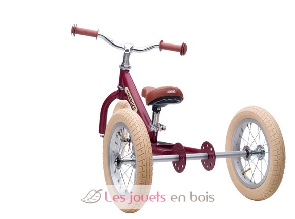 Bicicleta sin pedales 2 in 1 rojo mate TBS-3-REDM-VIN Trybike 4