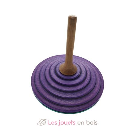 Peonza de madera Tukan morado turquesa 75 mm MA-BS208VT Mader 2