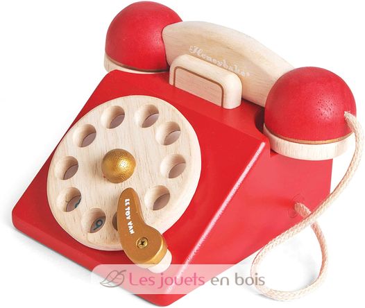 Teléfono de madera vintage TV323 Le Toy Van 1