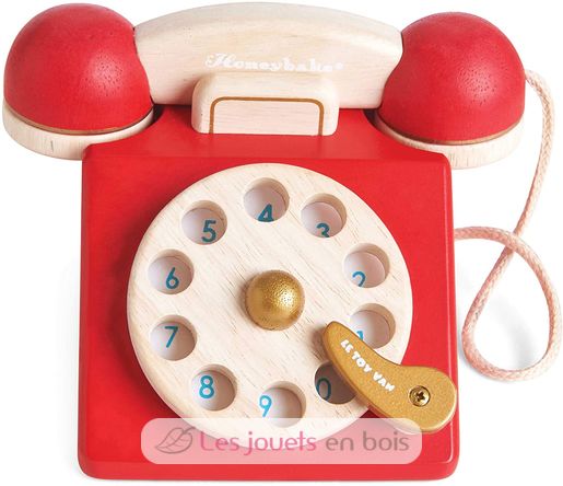 Teléfono de madera vintage TV323 Le Toy Van 2