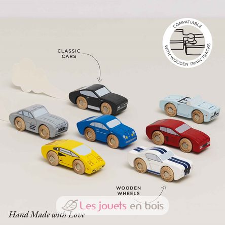Juego de coches deportivos de madera TV445 Le Toy Van 2