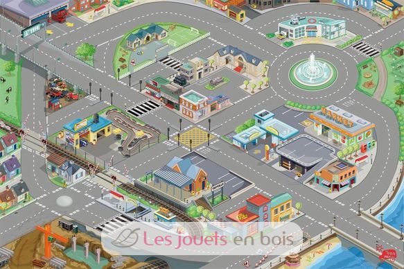 Alfombra de juego de carretera y ciudad - Mediana LTVTV584 Le Toy Van 1
