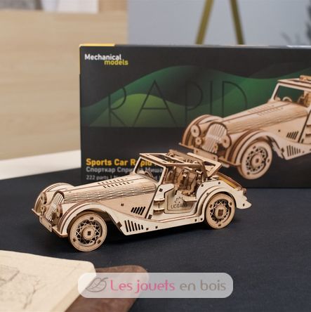 Coche deportivo Ratón Veloz modelo mecánico U-70202 Ugears 10