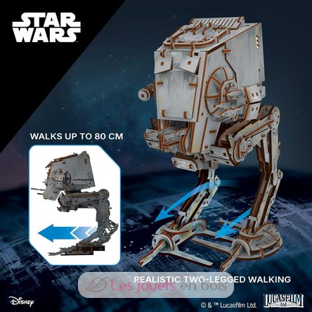 Star Wars AT-ST Walker modelo mecánico U-70268 Ugears 4
