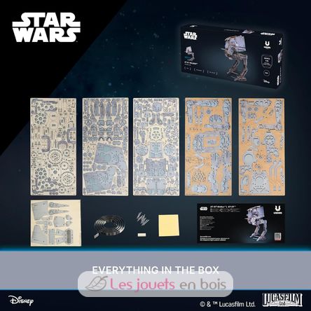 Star Wars AT-ST Walker modelo mecánico U-70268 Ugears 5