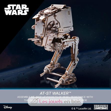 Star Wars AT-ST Walker modelo mecánico U-70268 Ugears 6