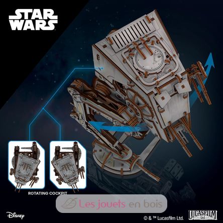 Star Wars AT-ST Walker modelo mecánico U-70268 Ugears 7
